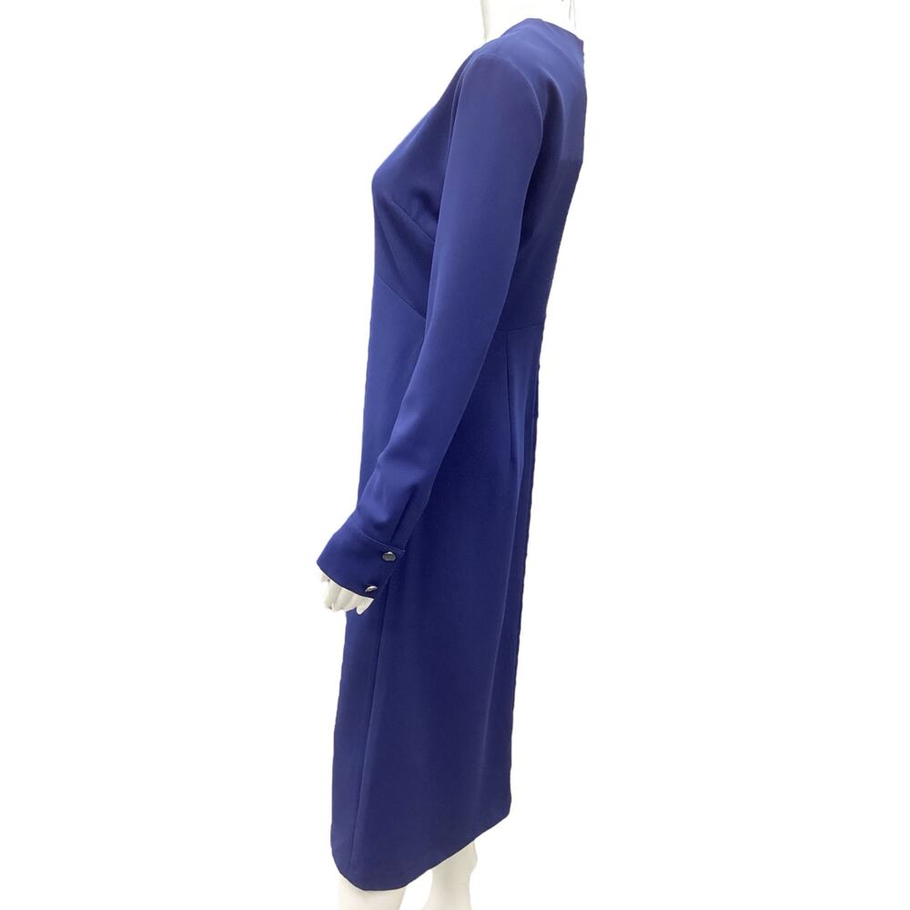 NWT Malej Dress Women’s Size M Eco-Friendly Recycled Polyester Navy Blue - Picture 2 of 5